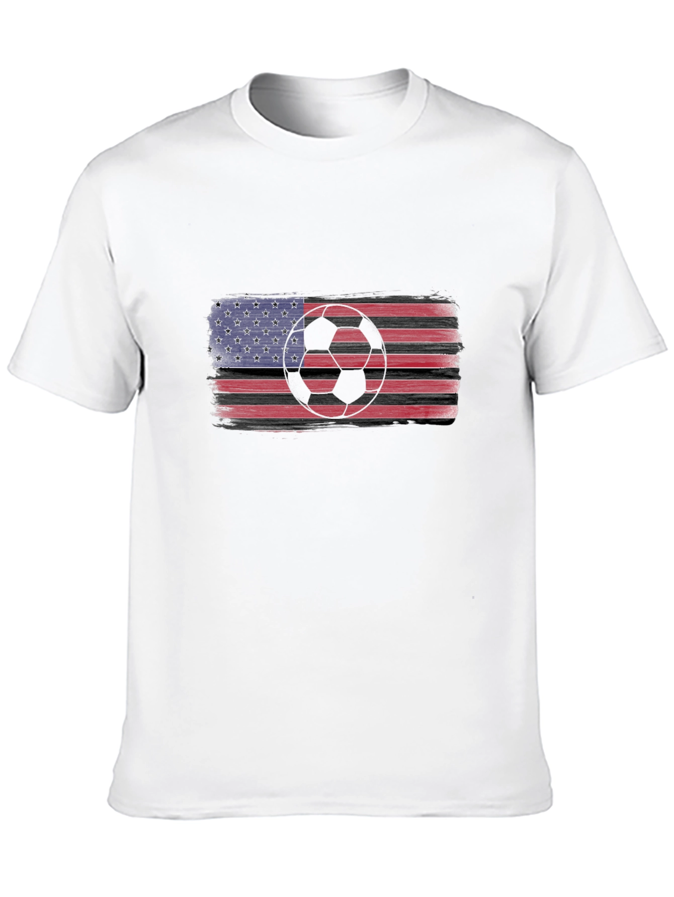 USA Flag Soccer T-Shirt - Patriotic Sportswear