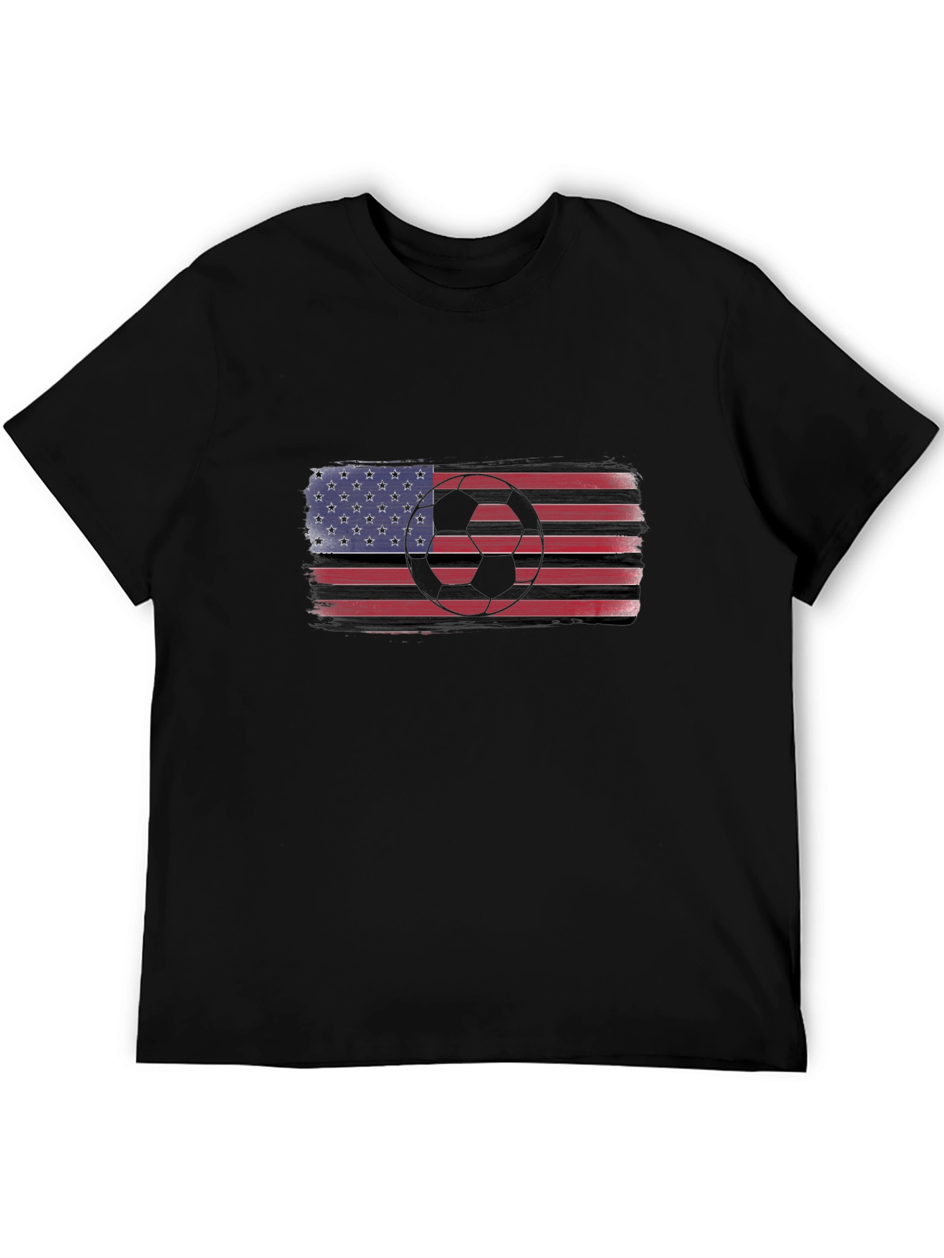 USA Flag Soccer T-Shirt - Patriotic Sportswear