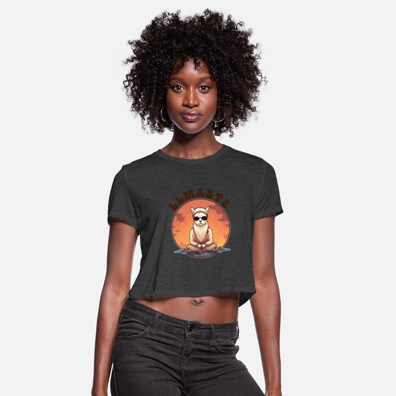 LLMASTE Yogi Alpaca Fun Namaste Design