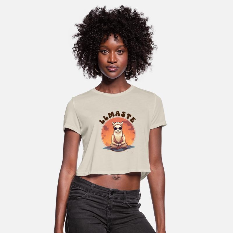 LLMASTE Yogi Alpaca Fun Namaste Design