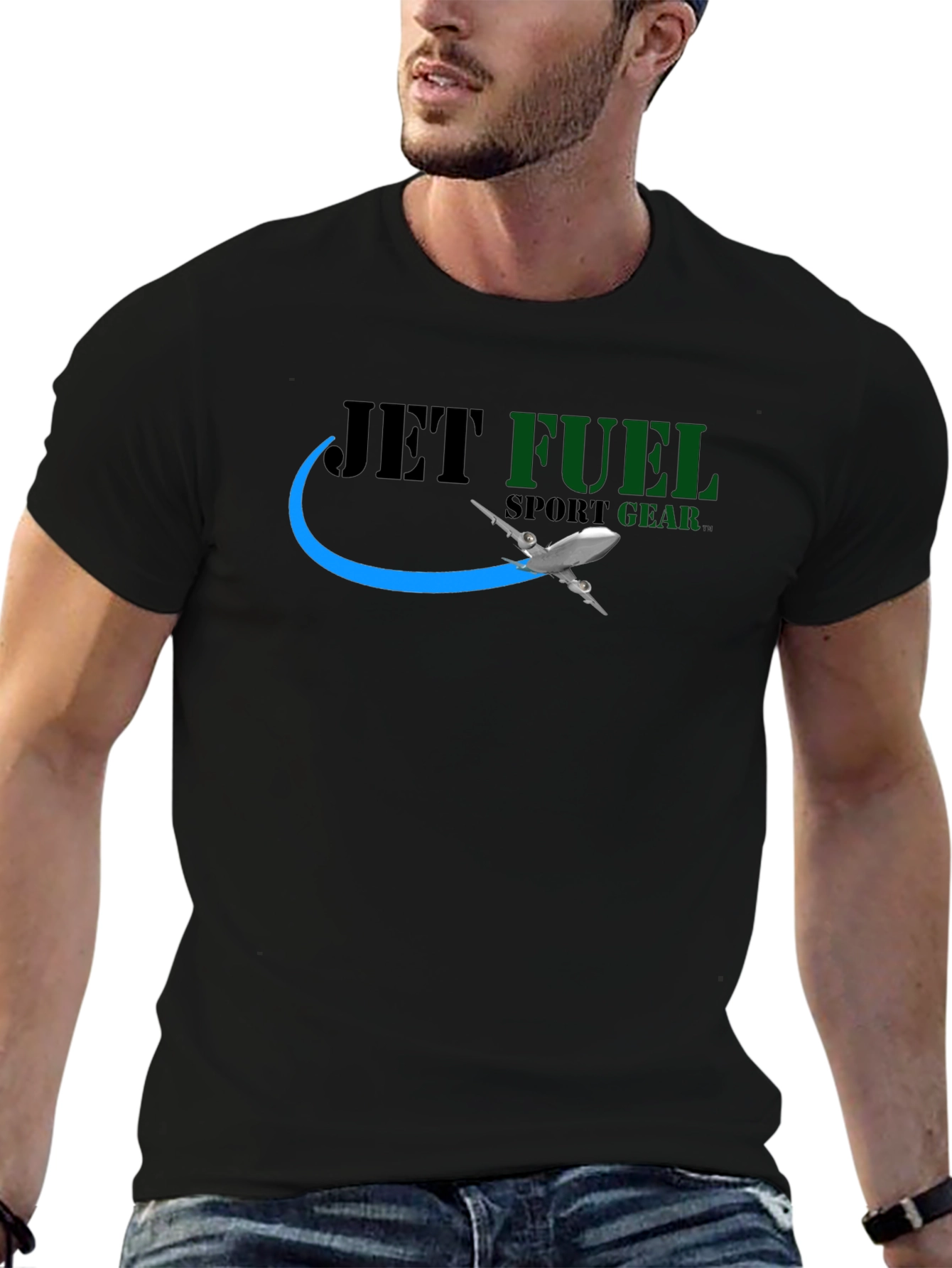 Jet Fuel Sport Gear Black T-Shirt