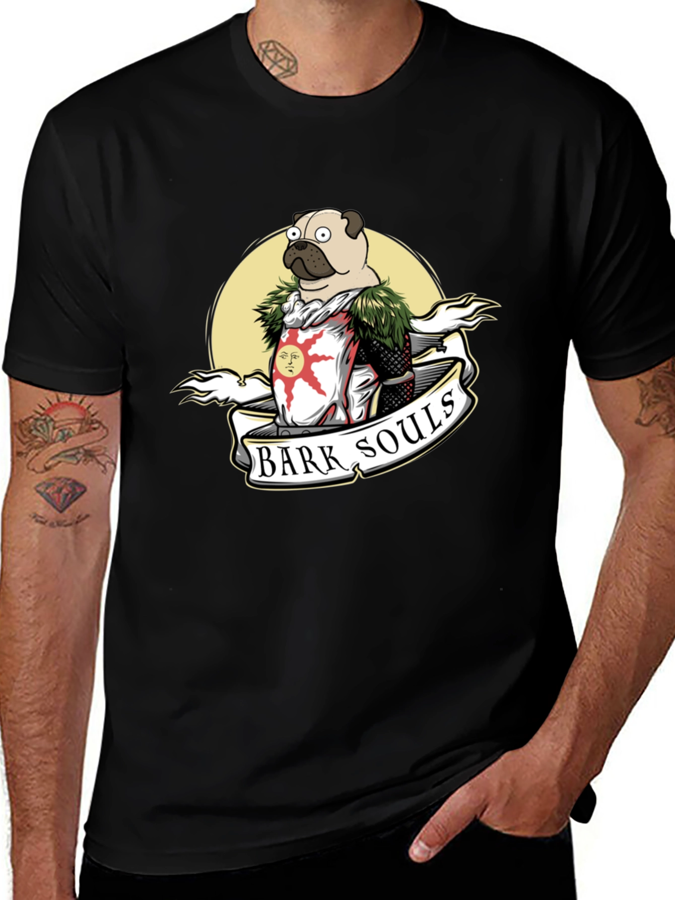 Bark Souls Funny Pug T-Shirt