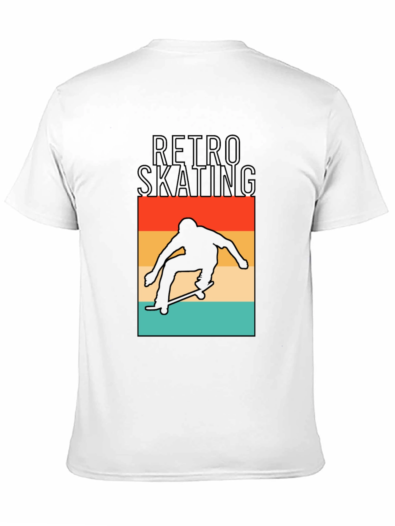 Retro Skating Graphic Tee - Black T-Shirt