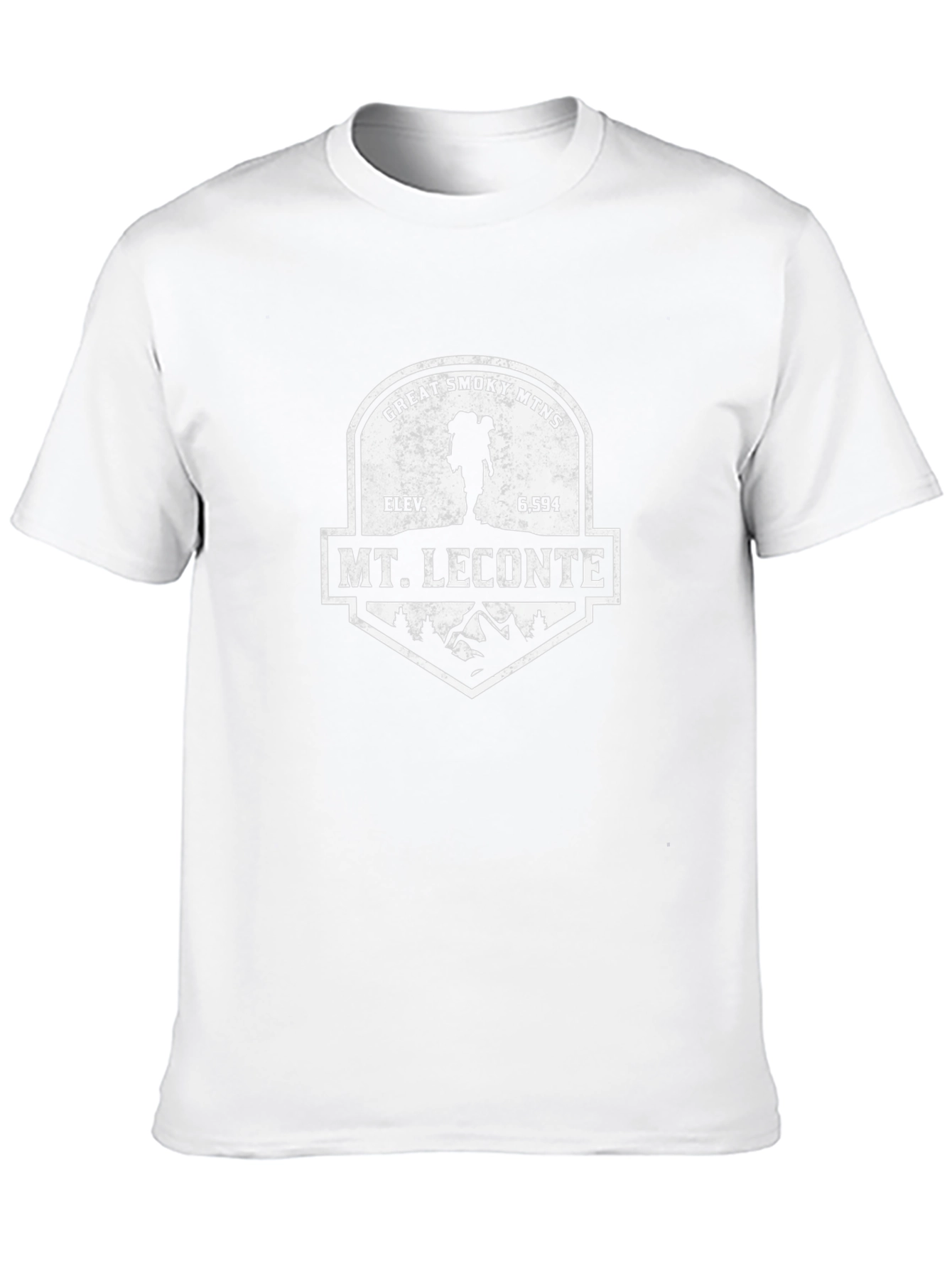 Mt. Le Conte Great Smoky Mtns Black Graphic T-Shirt