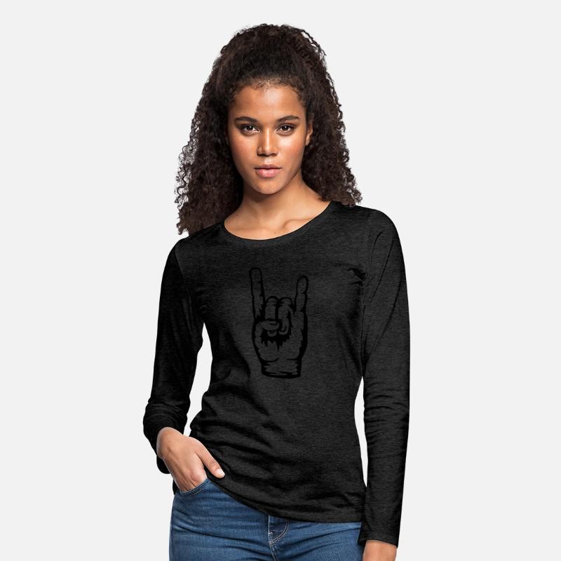 Logo heavy metal hand