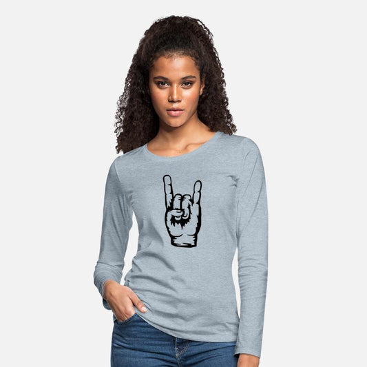 Logo heavy metal hand