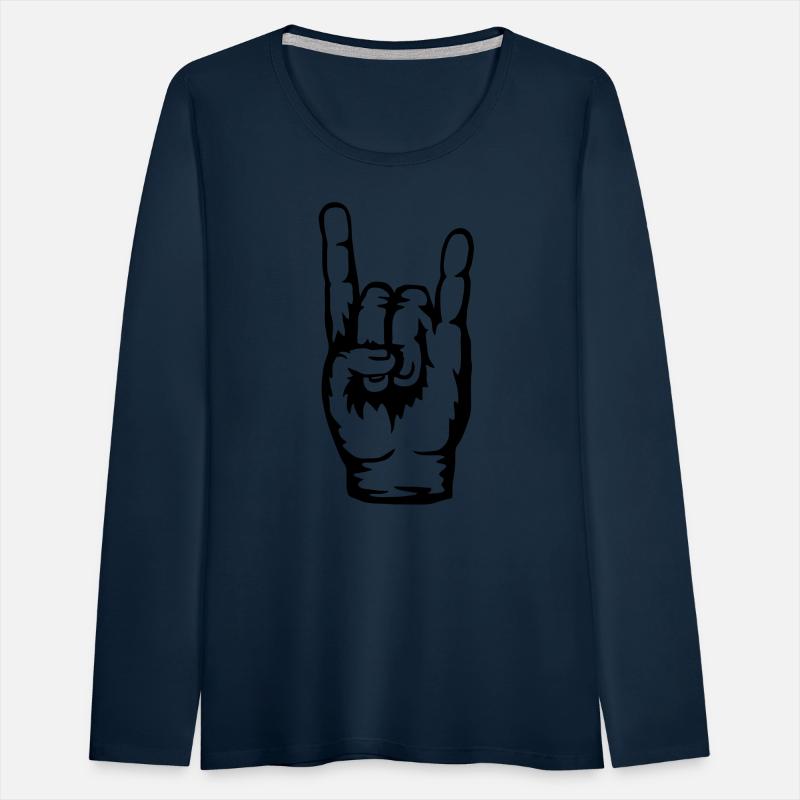 Logo heavy metal hand