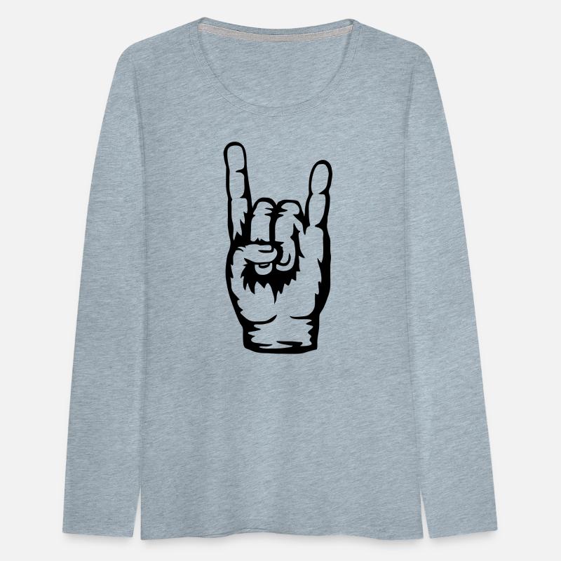 Logo heavy metal hand