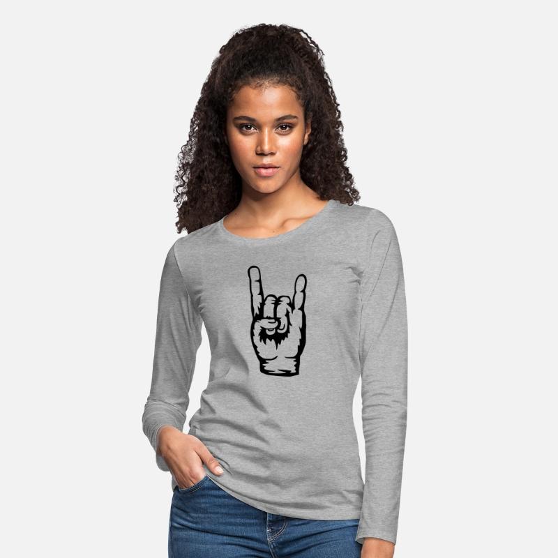 Logo heavy metal hand