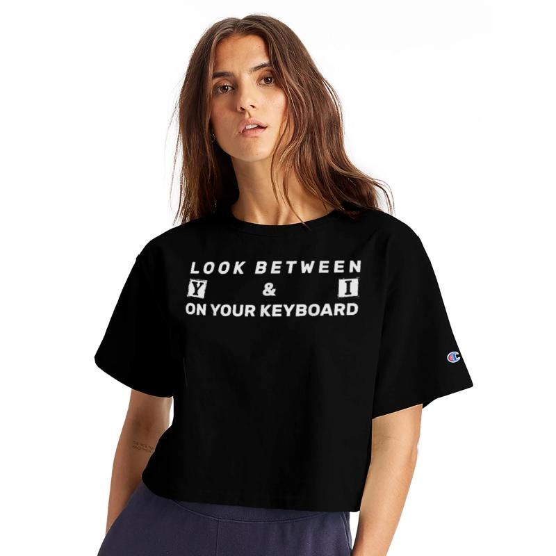 Look between your keyboard