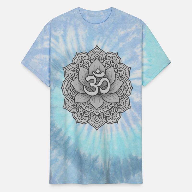 Lotus Mandala with Om Symbol – Mono Art