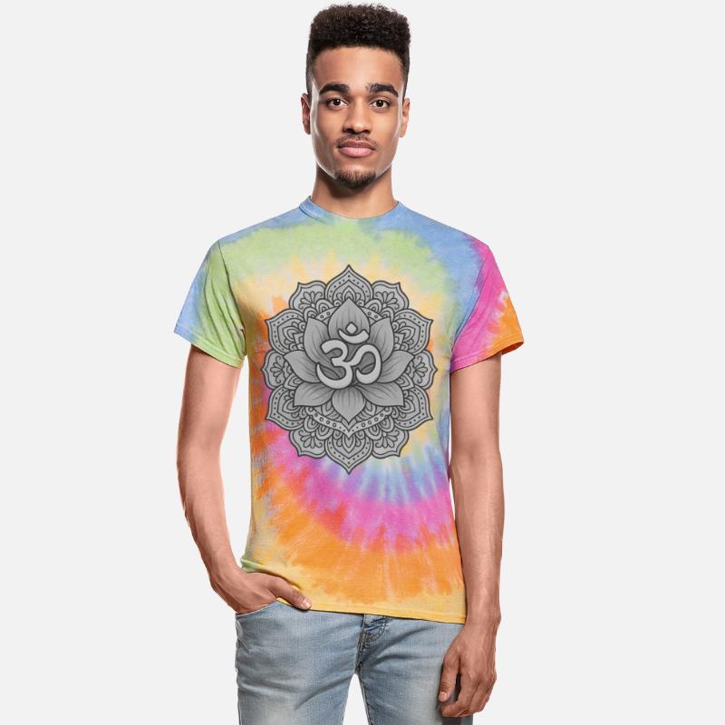 Lotus Mandala with Om Symbol – Mono Art