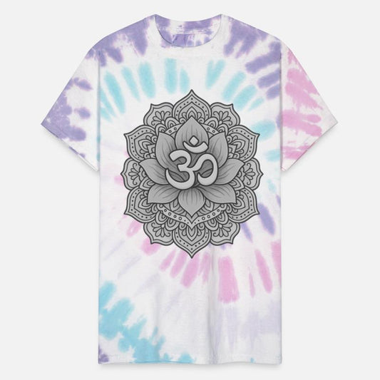 Lotus Mandala with Om Symbol – Mono Art