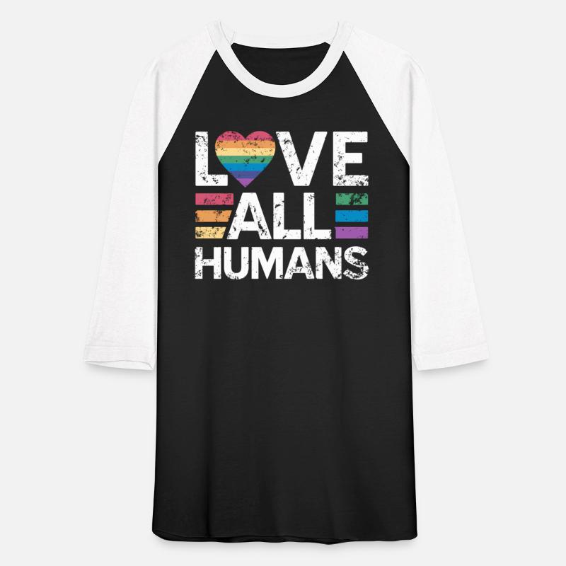Love All Humans Rainbow Flag Pro-Lgbtq Support