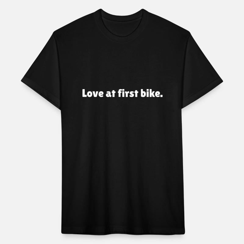 Love at first bike, funny sarcastic cycling slogan