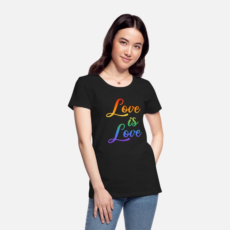 love is love rainbow colored letters