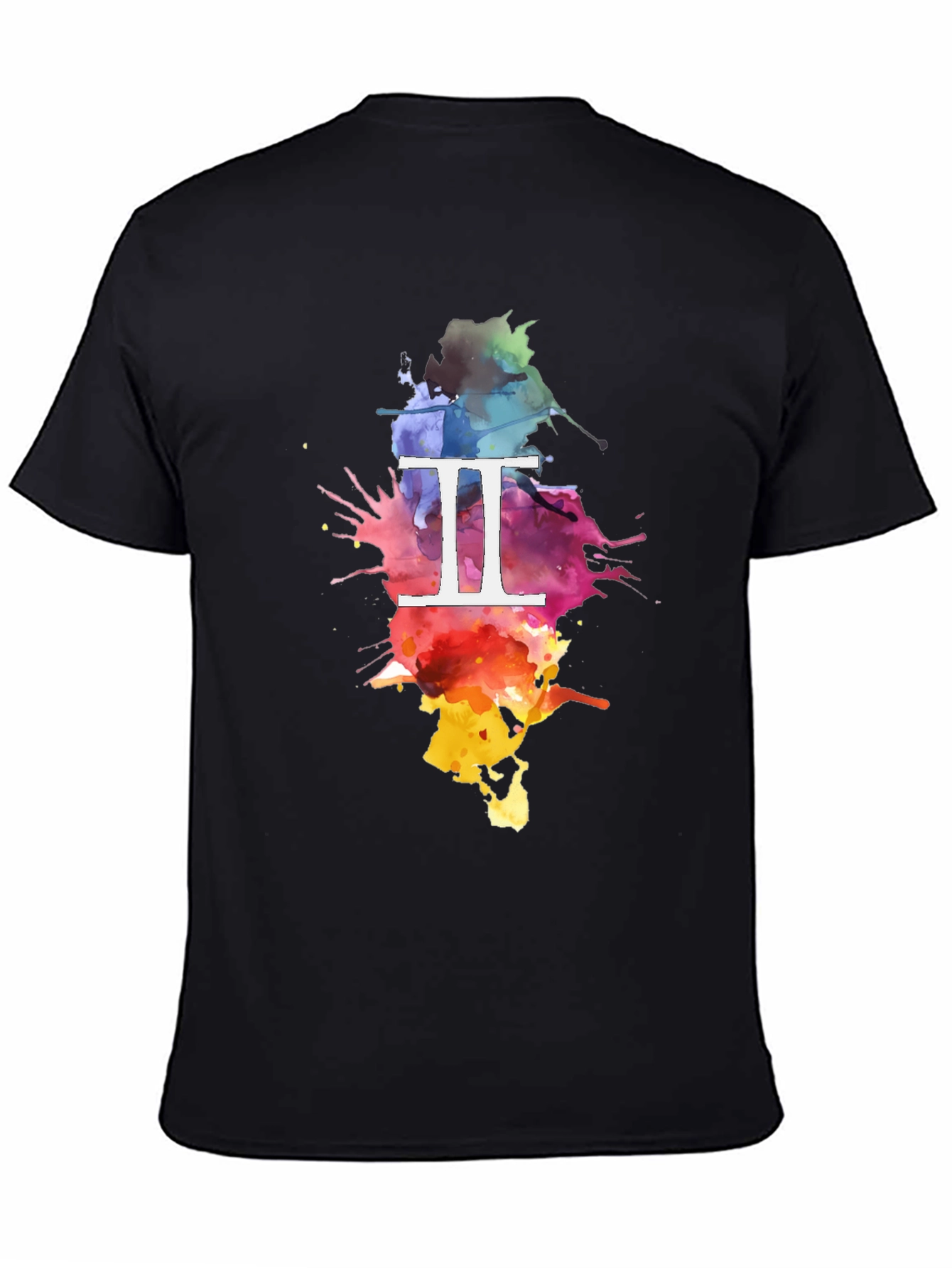 Gemini Zodiac Watercolor T-Shirt