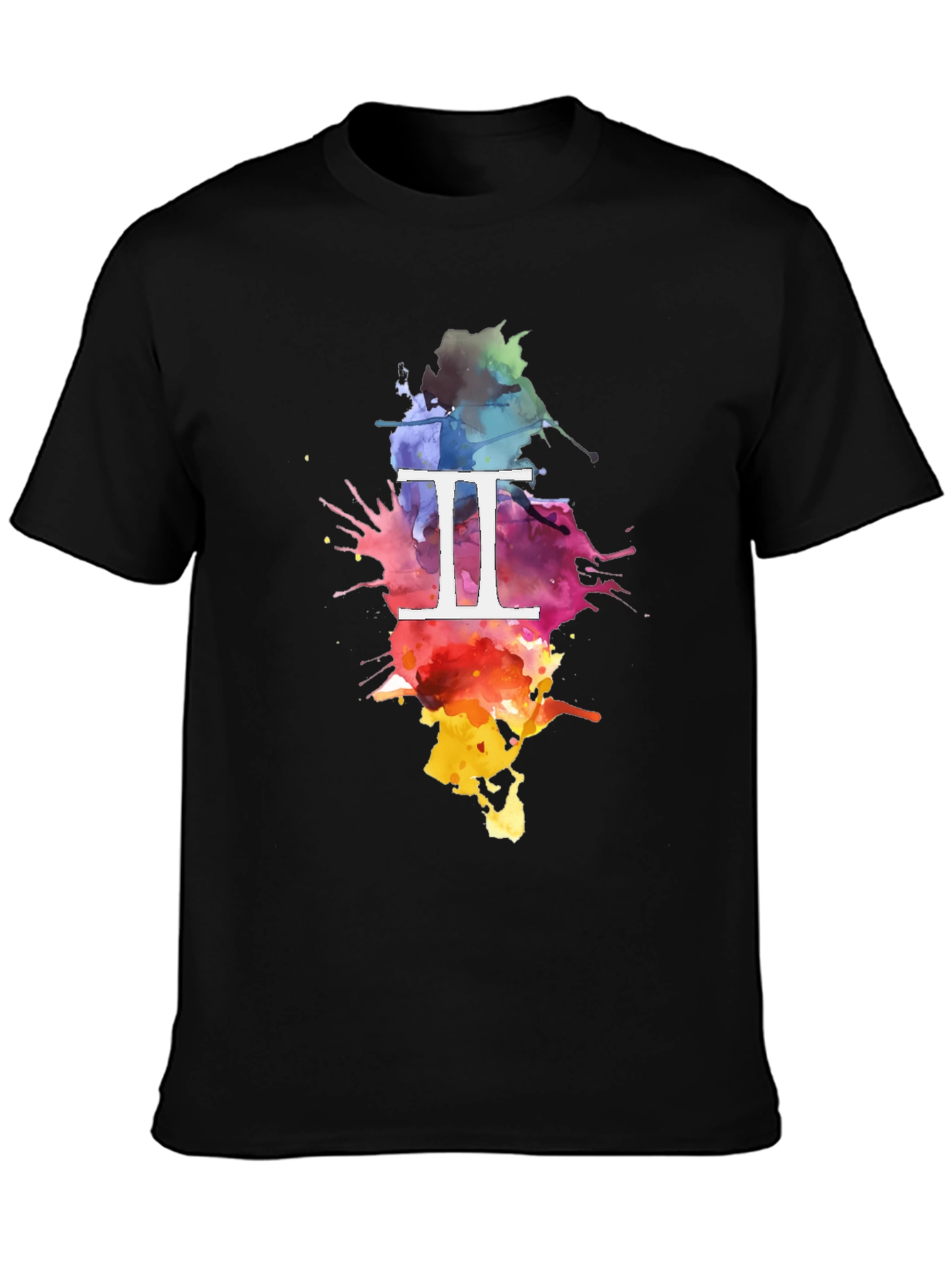 Gemini Zodiac Watercolor T-Shirt