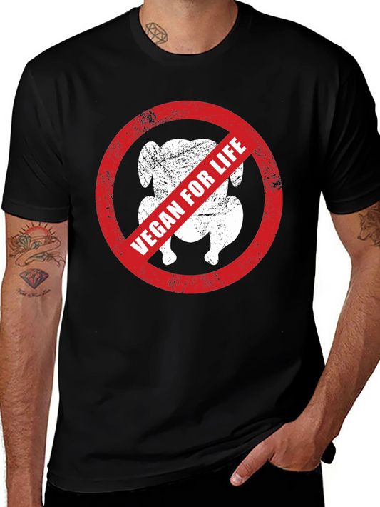 Anti-Vegan Humor T-Shirt - No Vegan for Life