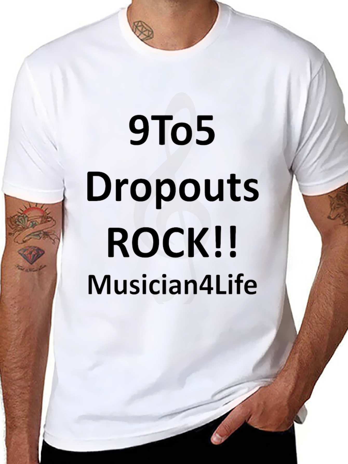 9to5 Dropout Musician T-shirt