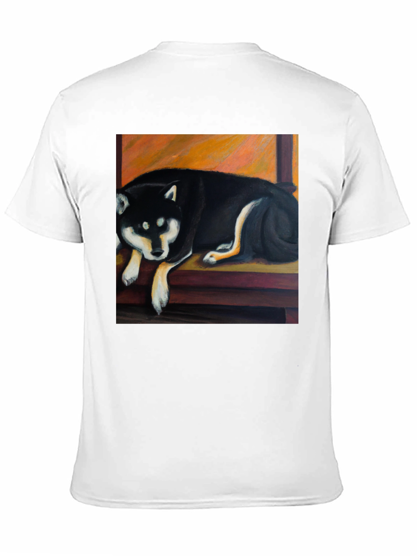 Black Shiba Inu Dog Graphic T-Shirt
