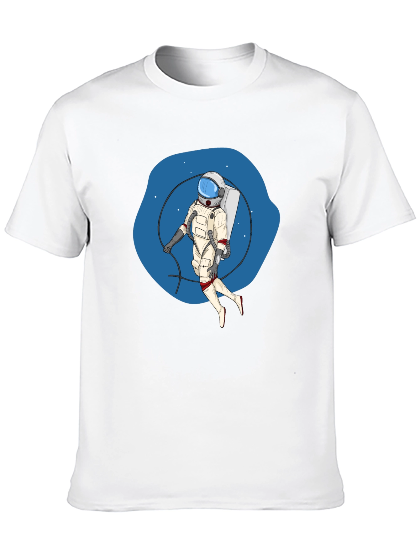 Astronaut Graphic Black T-Shirt - Space Adventure Tee