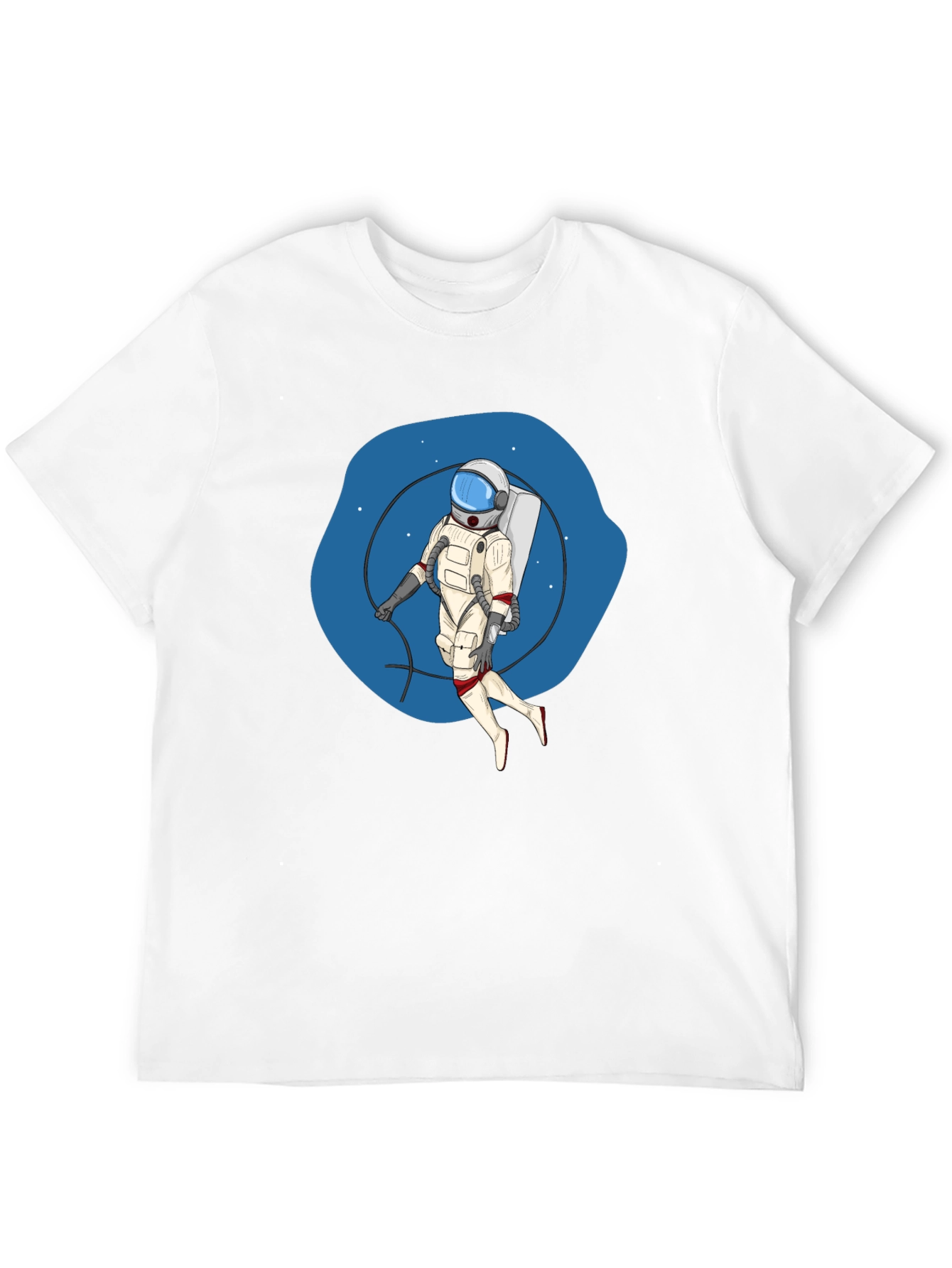 Astronaut Graphic Black T-Shirt - Space Adventure Tee