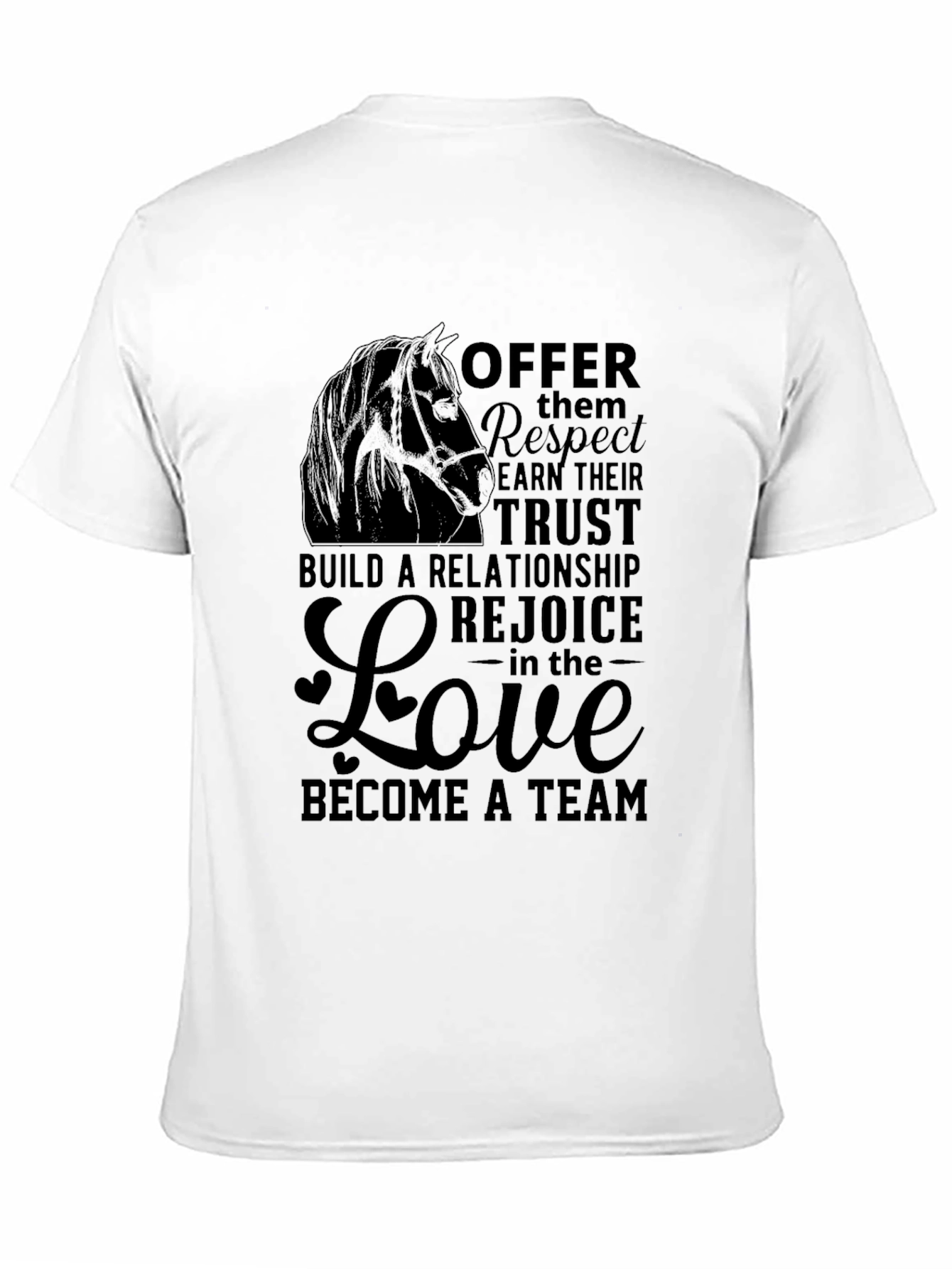 Offer Respect Horse Lover Graphic Tee