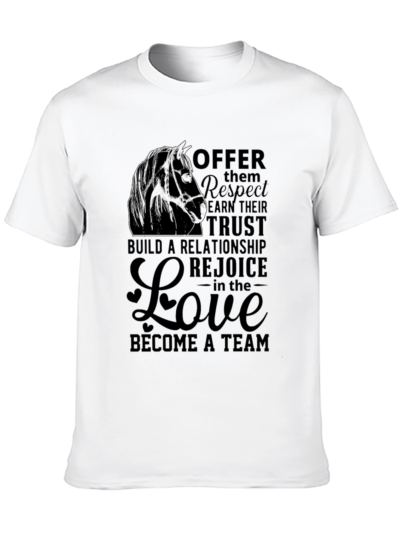 Offer Respect Horse Lover Graphic Tee