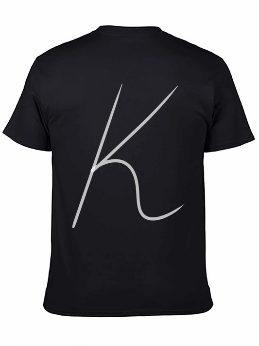 Minimalist K Graphic Black T-Shirt
