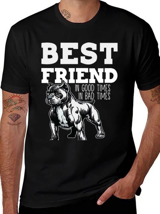 Best Friend Dog Lover Graphic T-Shirt