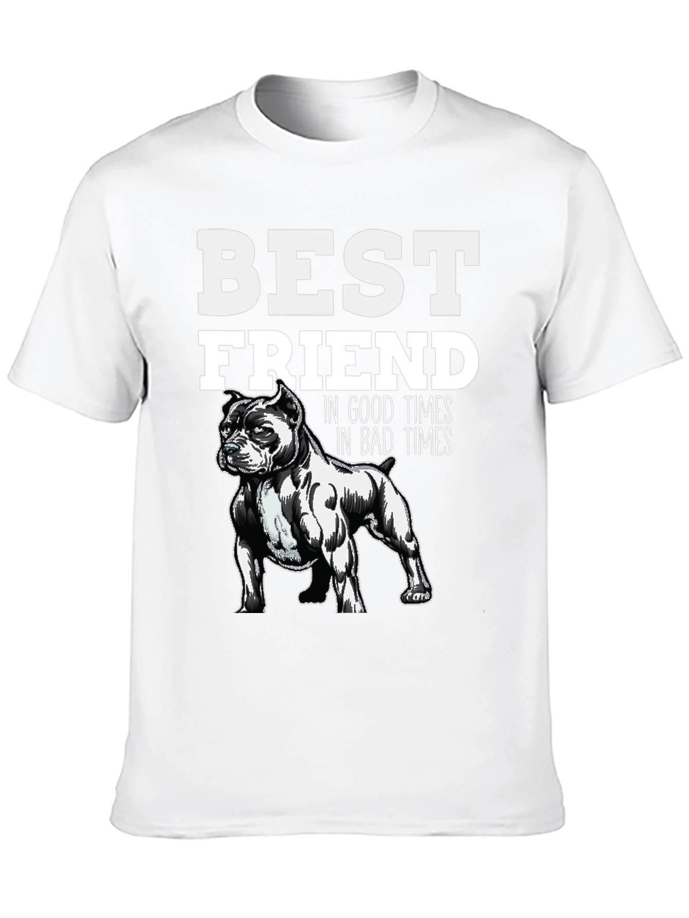 Best Friend Dog Lover Graphic T-Shirt