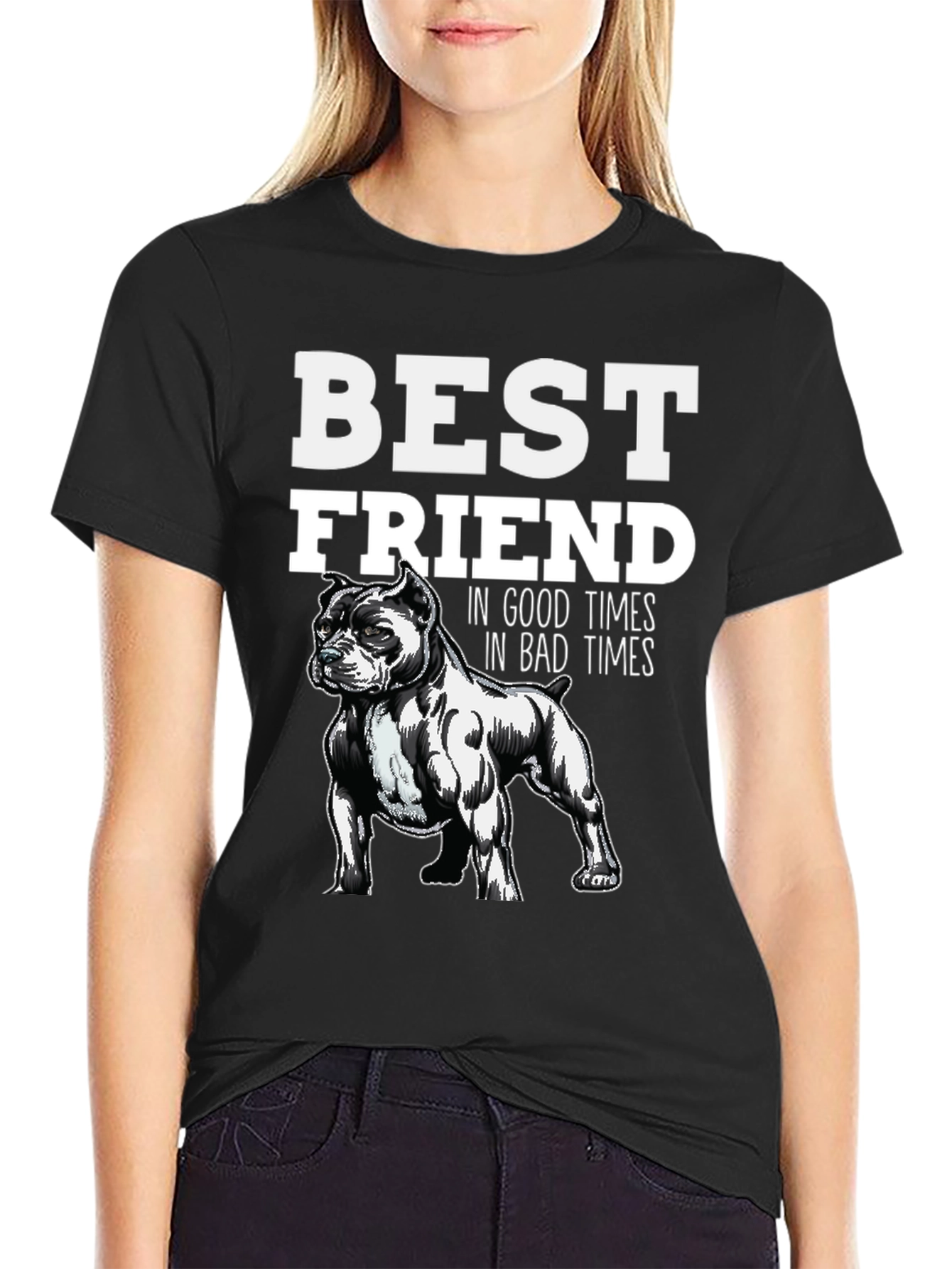Best Friend Dog Lover Graphic T-Shirt