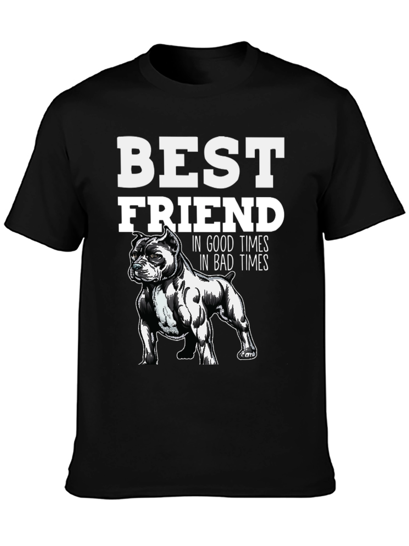 Best Friend Dog Lover Graphic T-Shirt