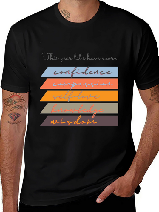 Inspirational T-Shirt: Confidence Compassion Wisdom