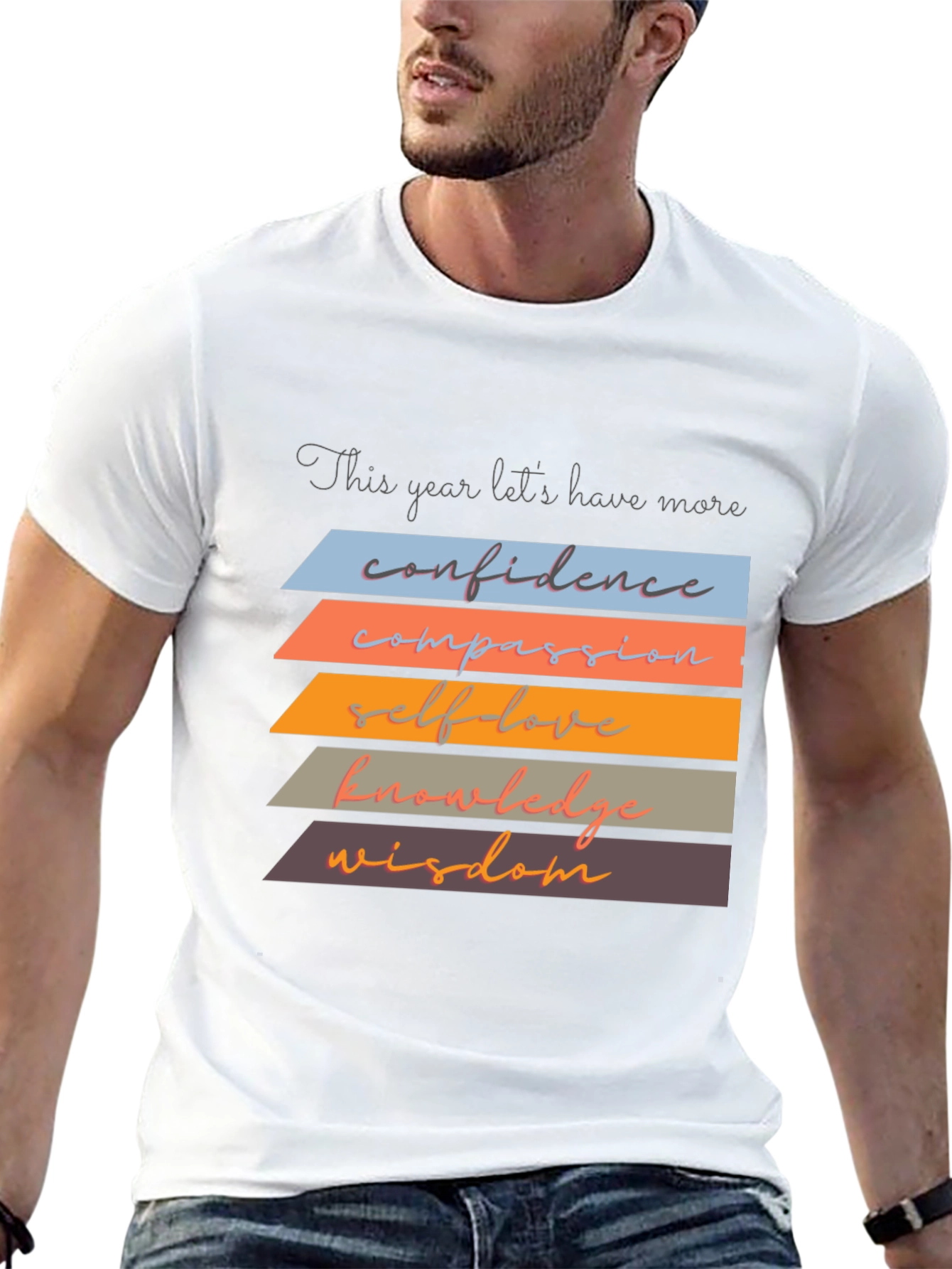 Inspirational T-Shirt: Confidence Compassion Wisdom