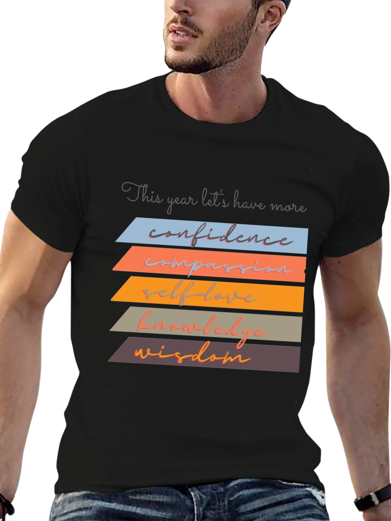 Inspirational T-Shirt: Confidence Compassion Wisdom