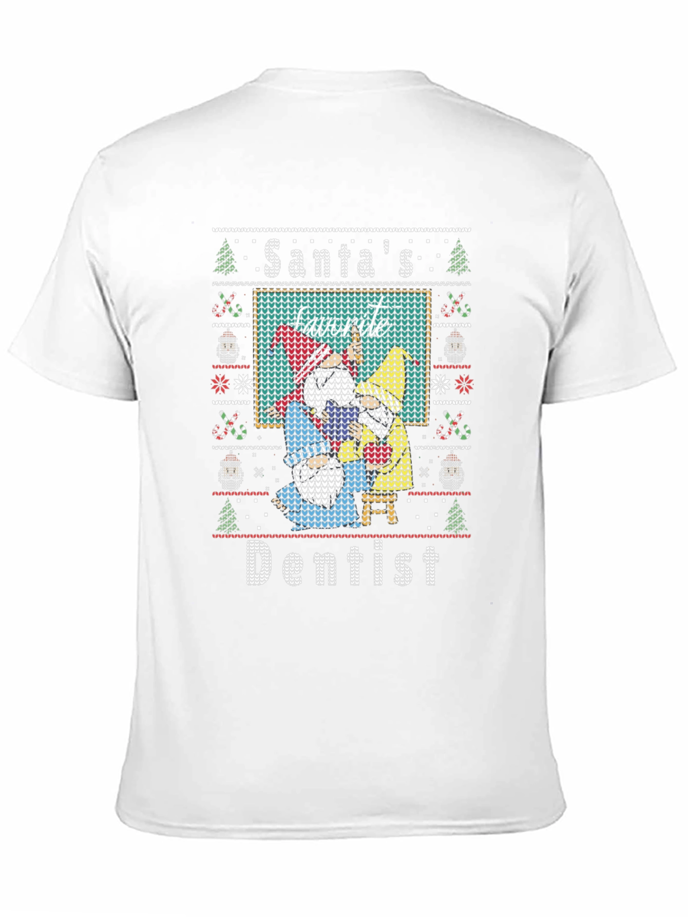 Santas Favorite Dentist Ugly Christmas Sweater T-Shirt