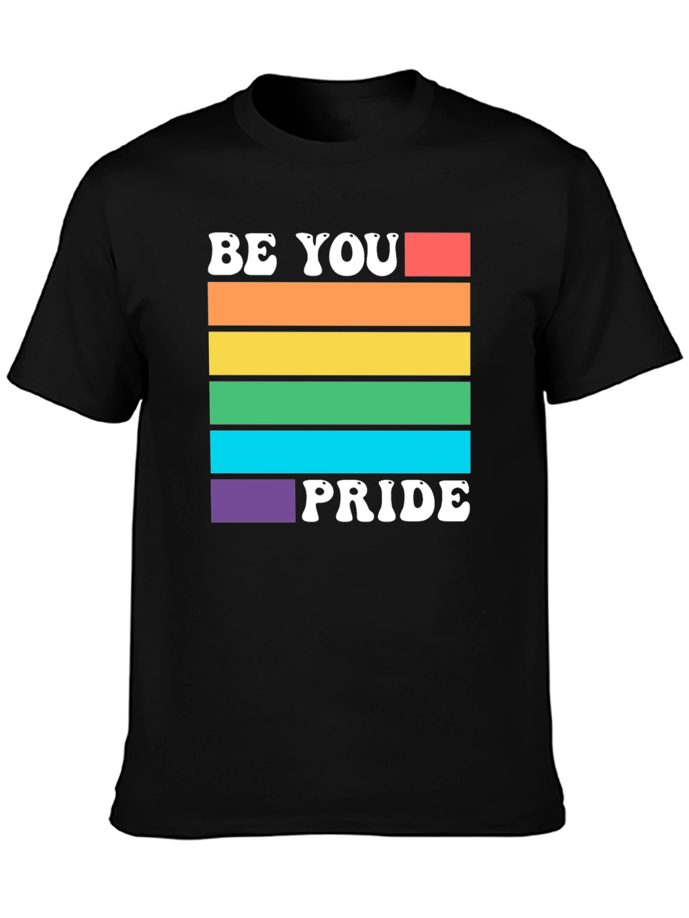 Be You Pride Rainbow Graphic T-Shirt