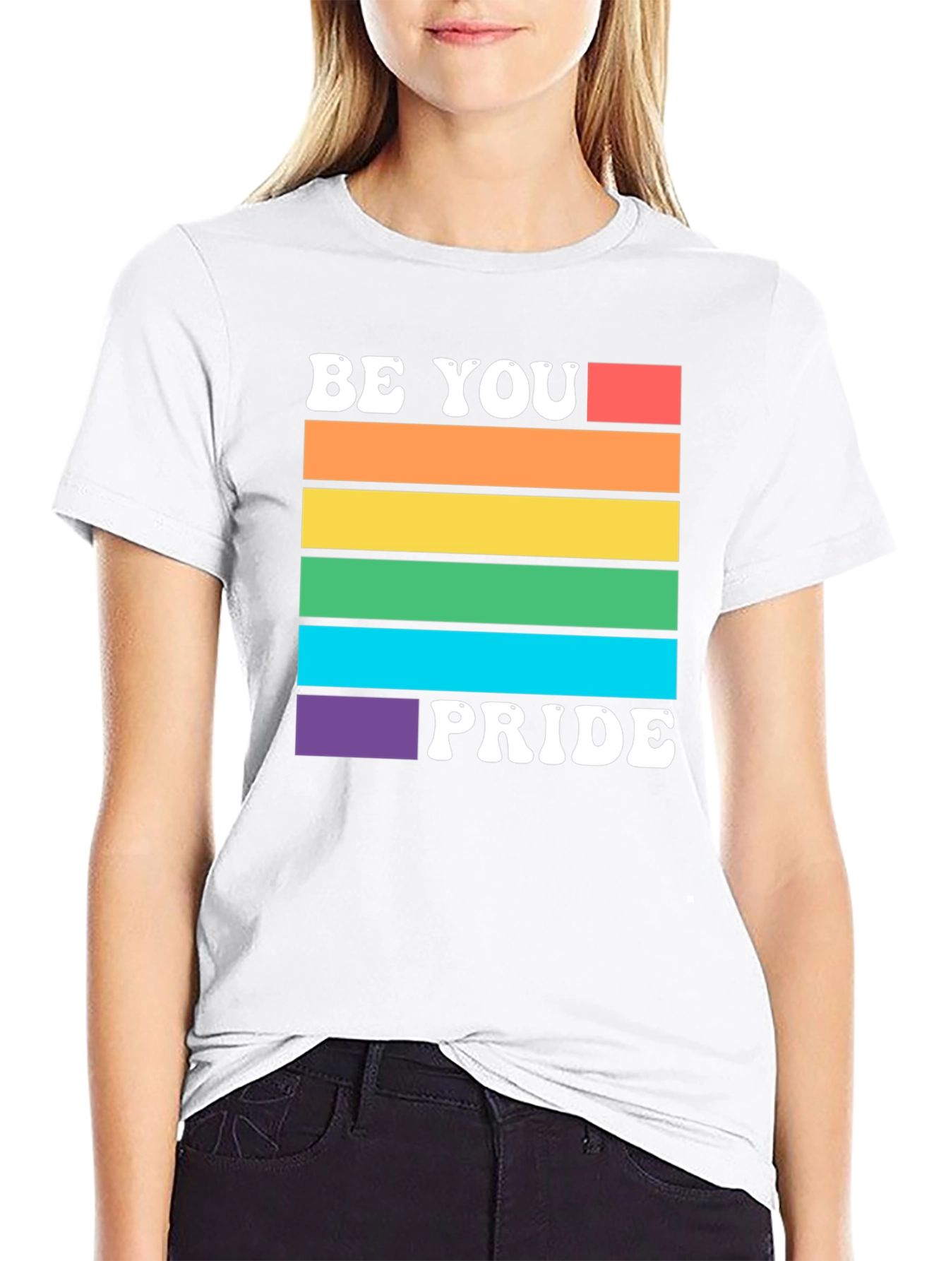 Be You Pride Rainbow Graphic T-Shirt