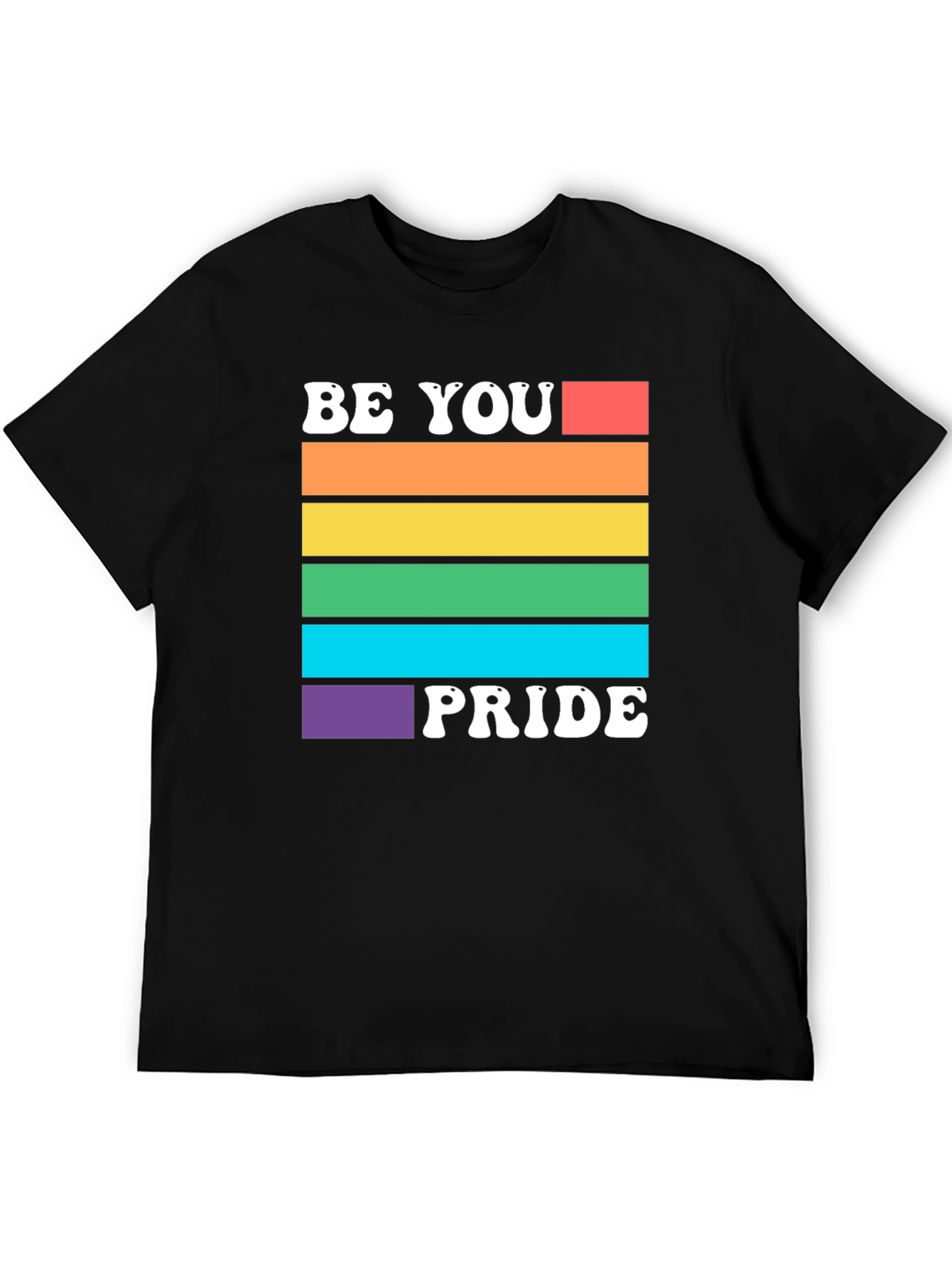 Be You Pride Rainbow Graphic T-Shirt