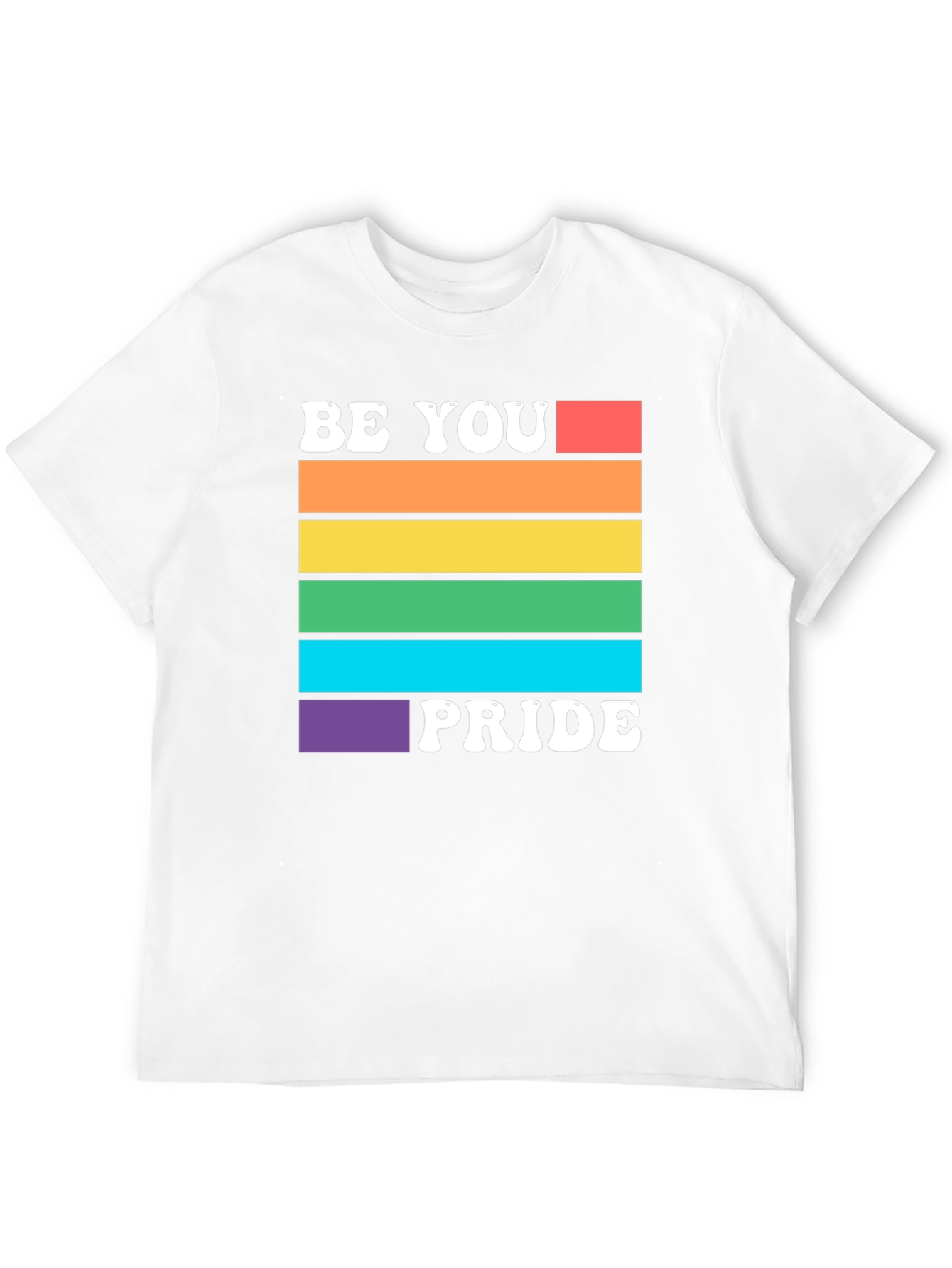 Be You Pride Rainbow Graphic T-Shirt