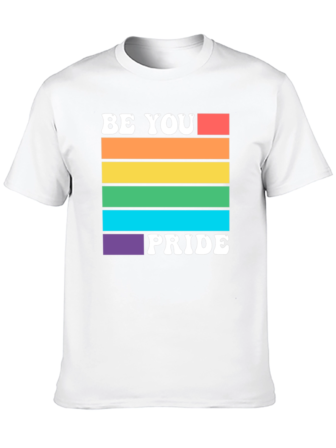 Be You Pride Rainbow Graphic T-Shirt