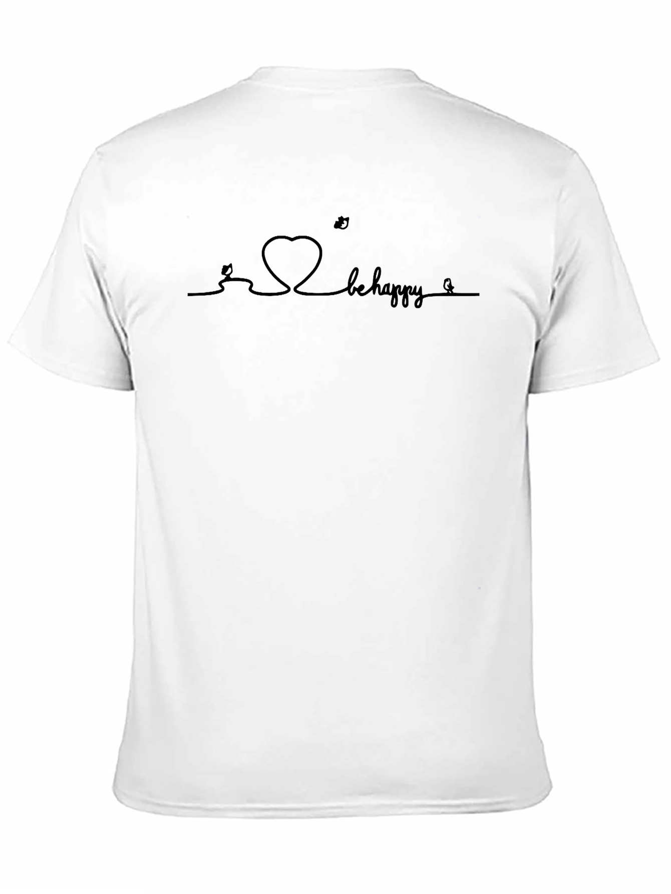 Be Happy Graphic Tee - Trendy Unisex T-Shirt