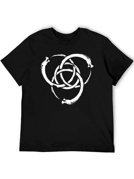Dragon Knot Graphic Black T-Shirt