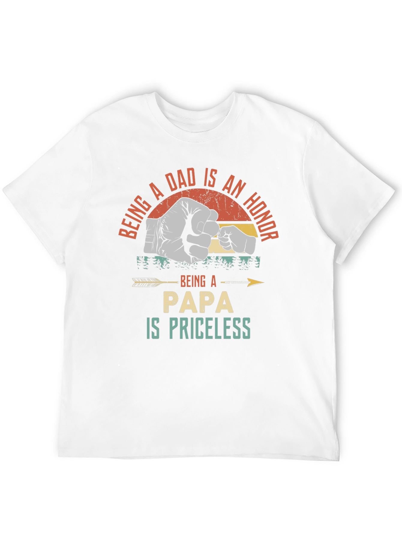 Being a Dad T-Shirt: Honor Papa Priceless Tee