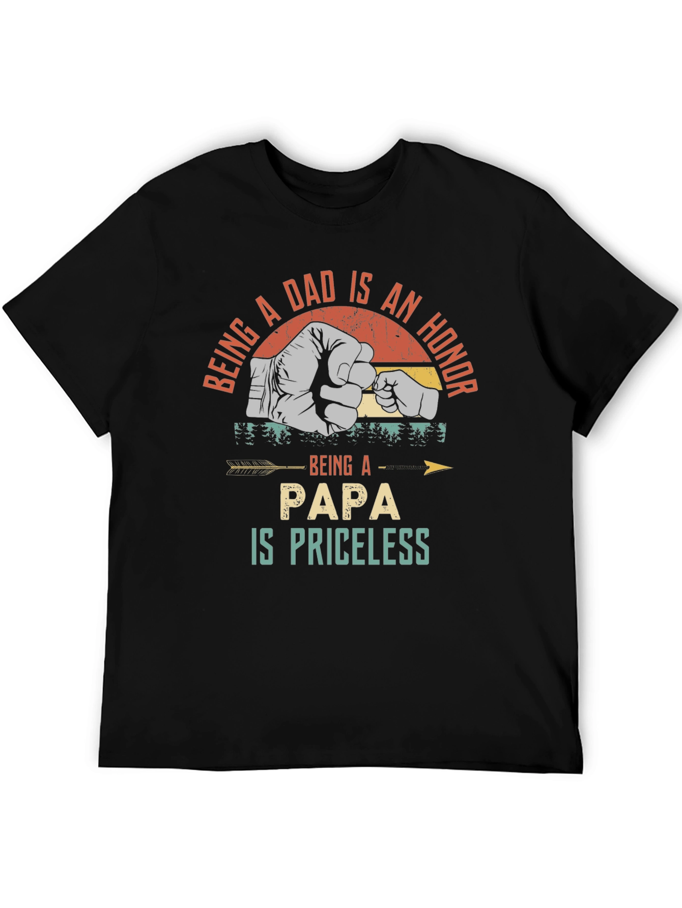 Being a Dad T-Shirt: Honor Papa Priceless Tee