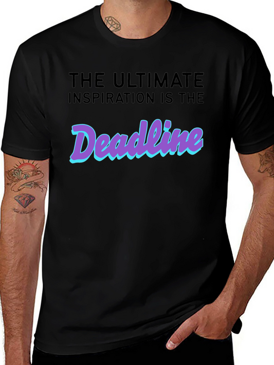 Deadline Inspiration T-Shirt - Black Cotton Tee