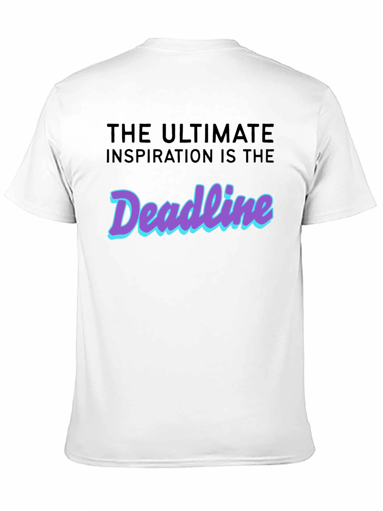 Deadline Inspiration T-Shirt - Black Cotton Tee