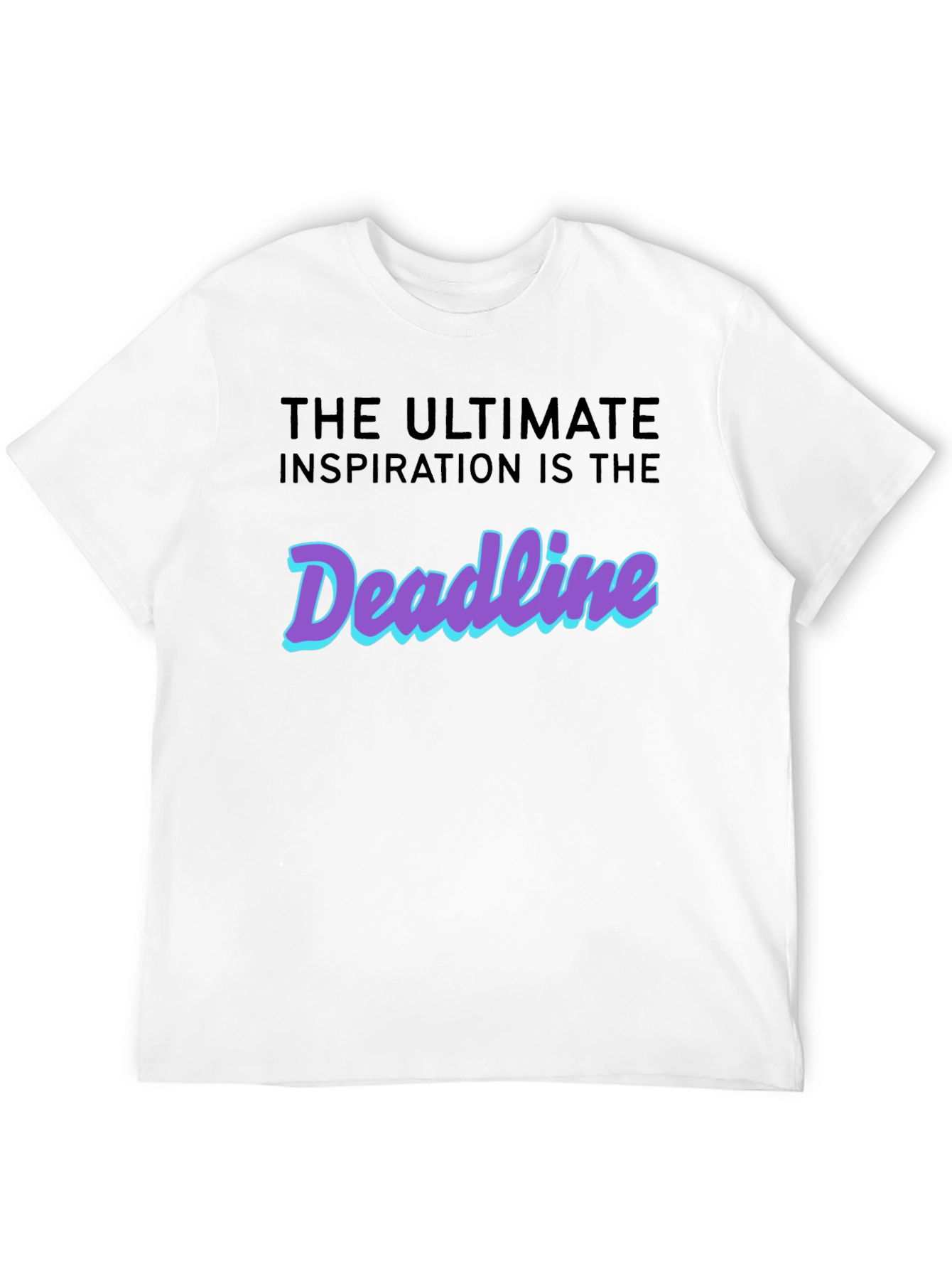 Deadline Inspiration T-Shirt - Black Cotton Tee